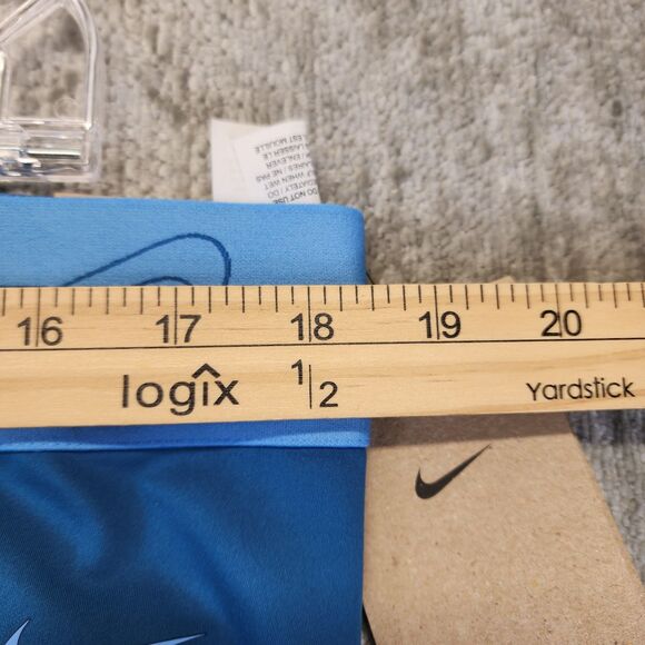 Nike Pro Women's Training Athletic Shorts Blue Compression Tight Size 2XL NWT - Picture 4 of 9